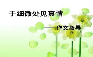 于细微处见作文优秀5篇